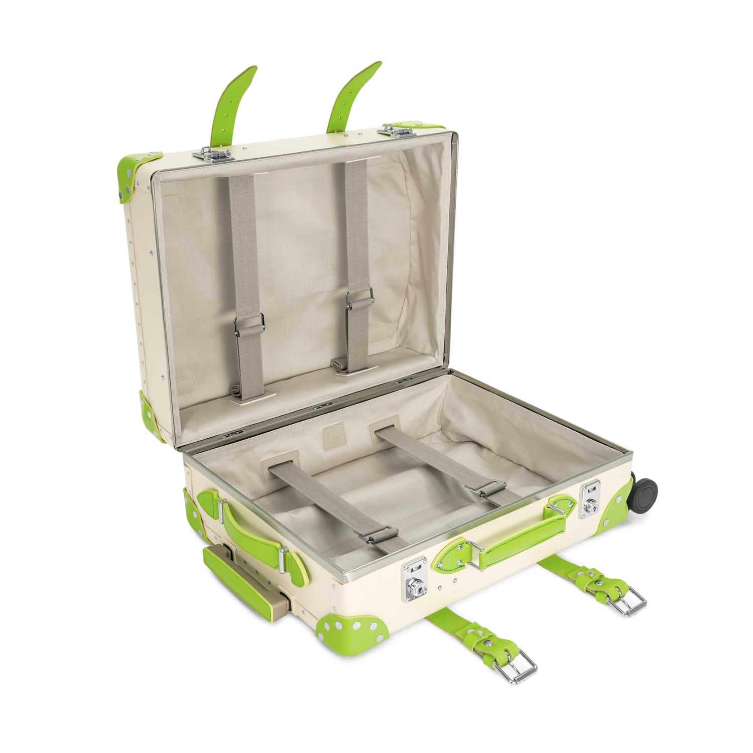 Pop Colour · Carry-On - 4 Wheels | Ivory/Parrot Green/Chrome