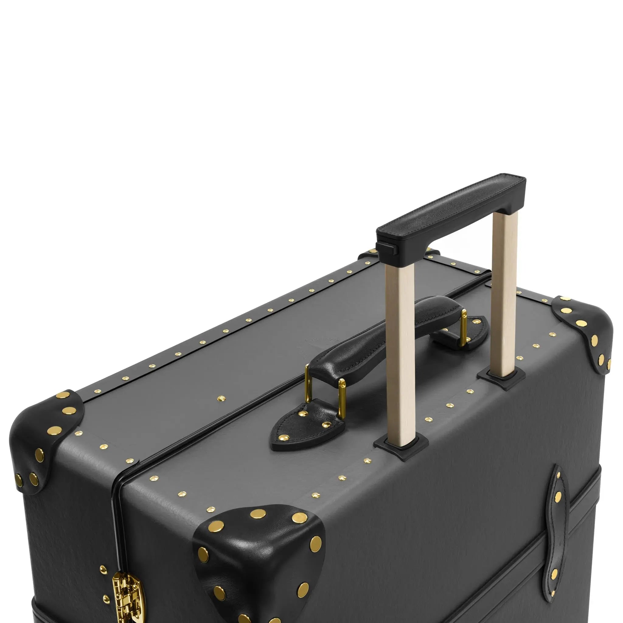 Centenary · Large Check-In - 4 Wheels | Charcoal/Black/Gold - GLOBE-TROTTER