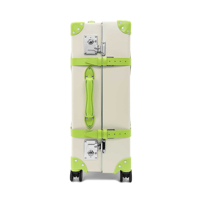 Pop Colour · Large Check-In - 4 Wheels | Ivory/Parrot Green/Chrome