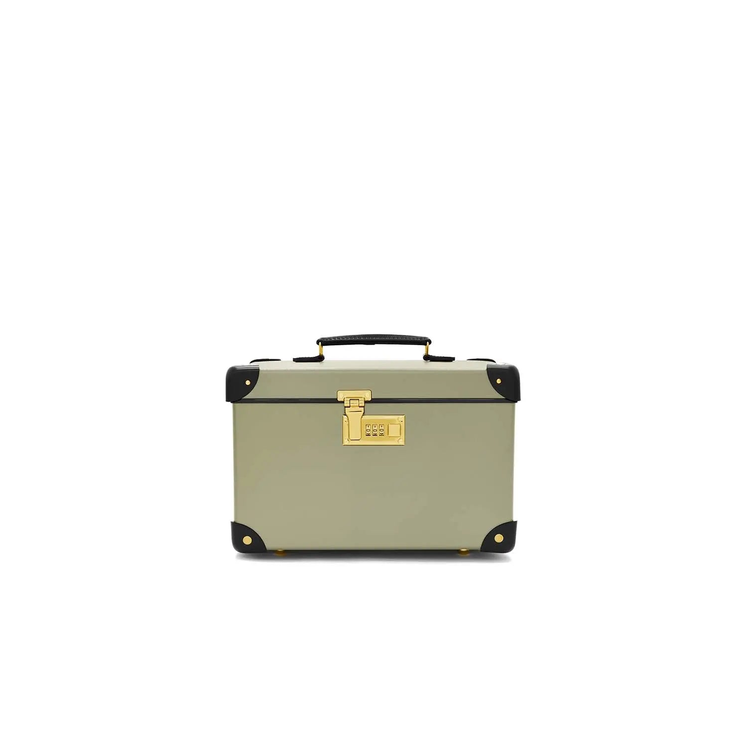 Globe-Trotter | Vanity Case | Olive & Gold | Luxury Beauty Case