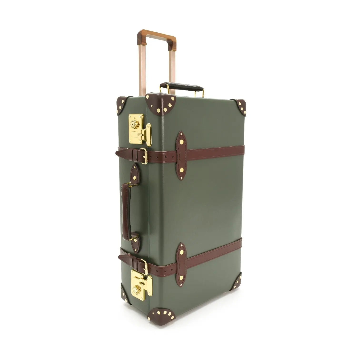 New - Centenary · Medium Check-In - 2 Wheels | Green/Brown - GLOBE-TROTTER