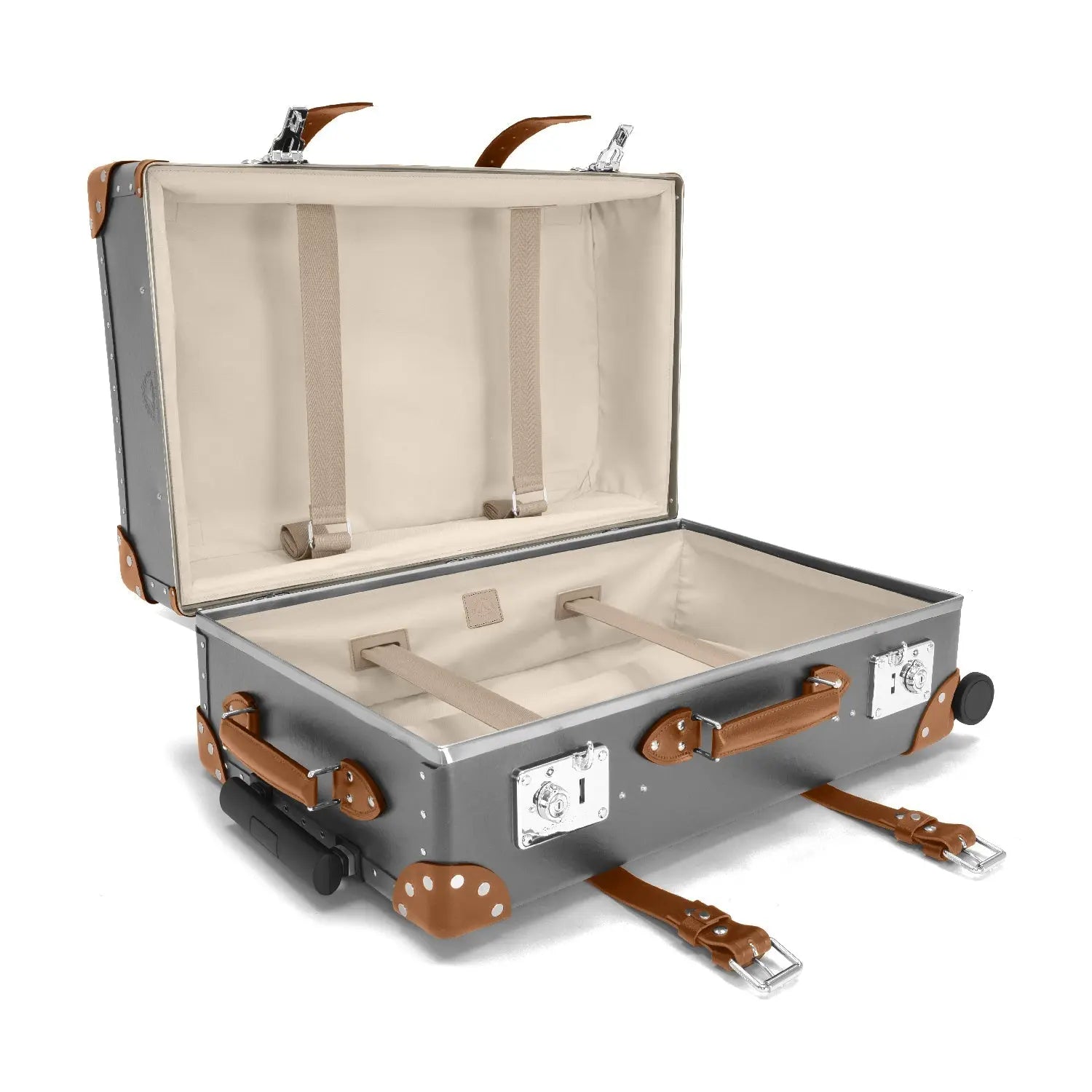 New - Centenary · Medium Check-In - 4 Wheels | Grey/Caramel - GLOBE-TROTTER