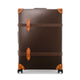 Cotswolds · Large Check-In - 4 Wheels | Coffee Brown/Orange/Brass