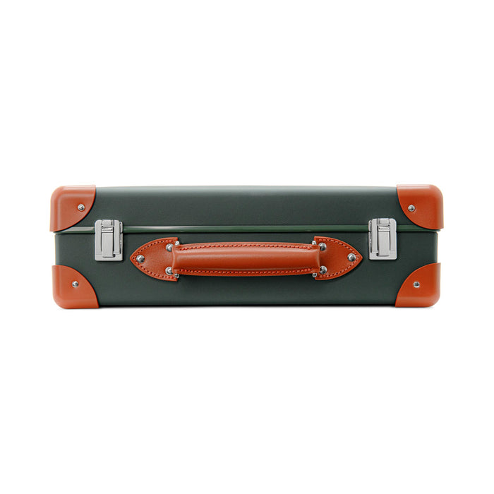Leather Crafted · Small Attaché | Leaf/Orange/Chrome
