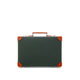 Leather Crafted · Small Attaché | Leaf/Orange/Chrome