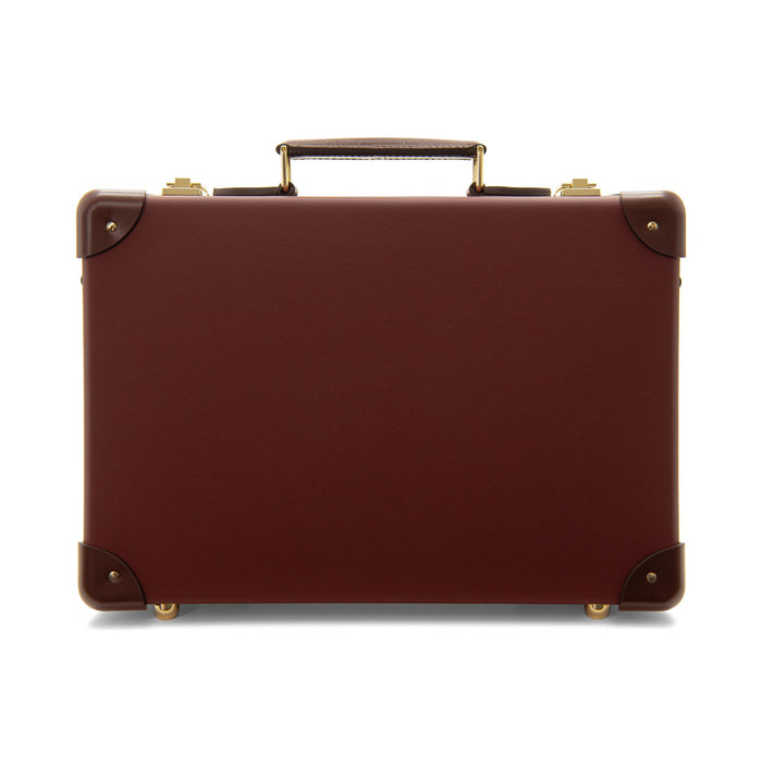 Leather Crafted · Small Attaché | Sherry Red/Brown/Gold