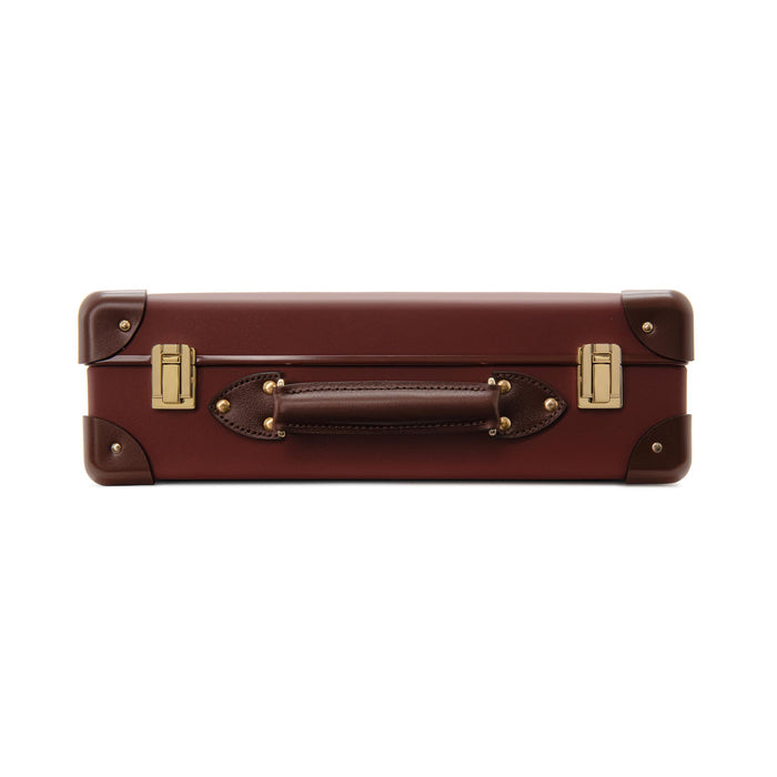 Leather Crafted · Small Attaché | Sherry Red/Brown/Gold