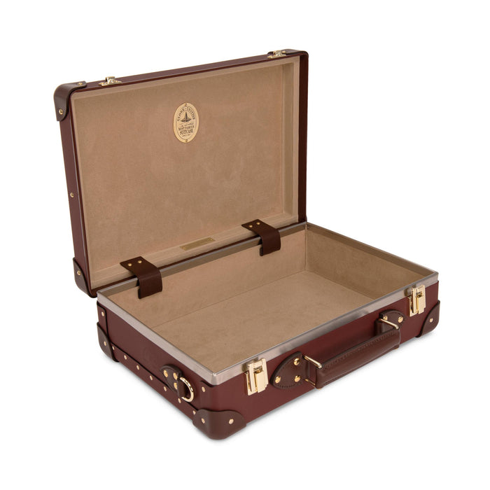 Leather Crafted · Small Attaché | Sherry Red/Brown/Gold