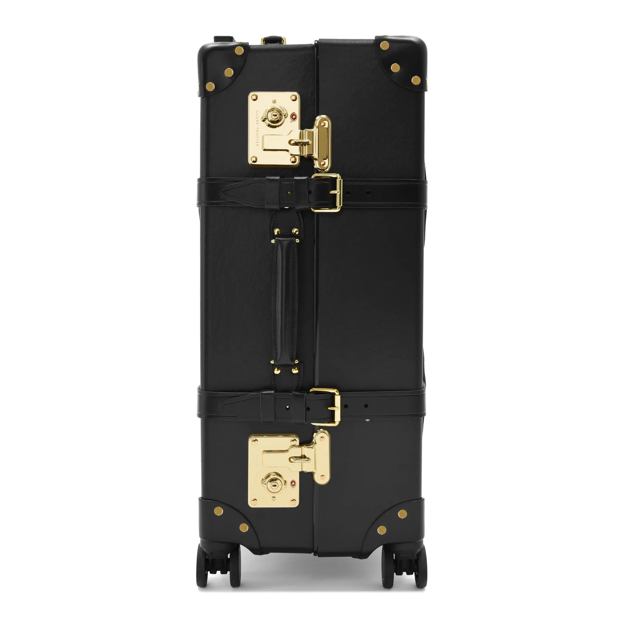 Centenary · Medium Check-In - 4 Wheels | Black/Black/Gold - GLOBE-TROTTER