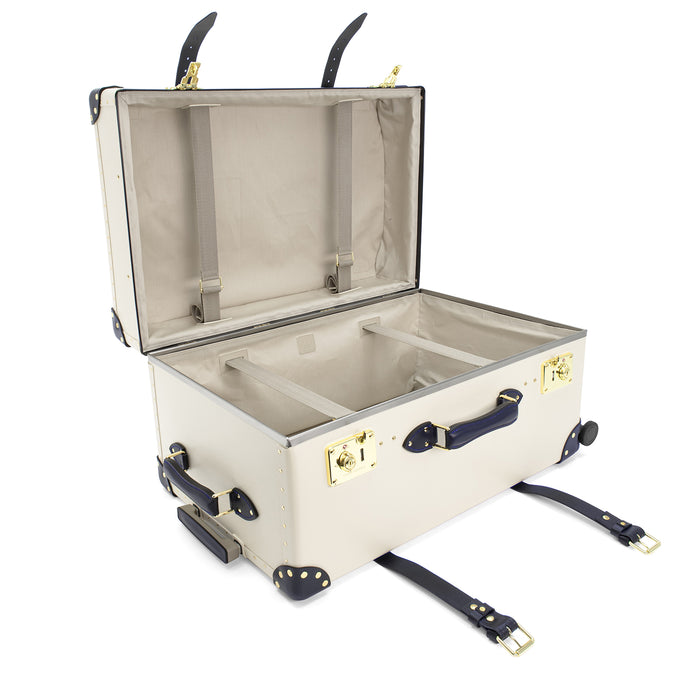 Centenary · XL Trunk - 4 Wheels | Ivory/Navy/Brass