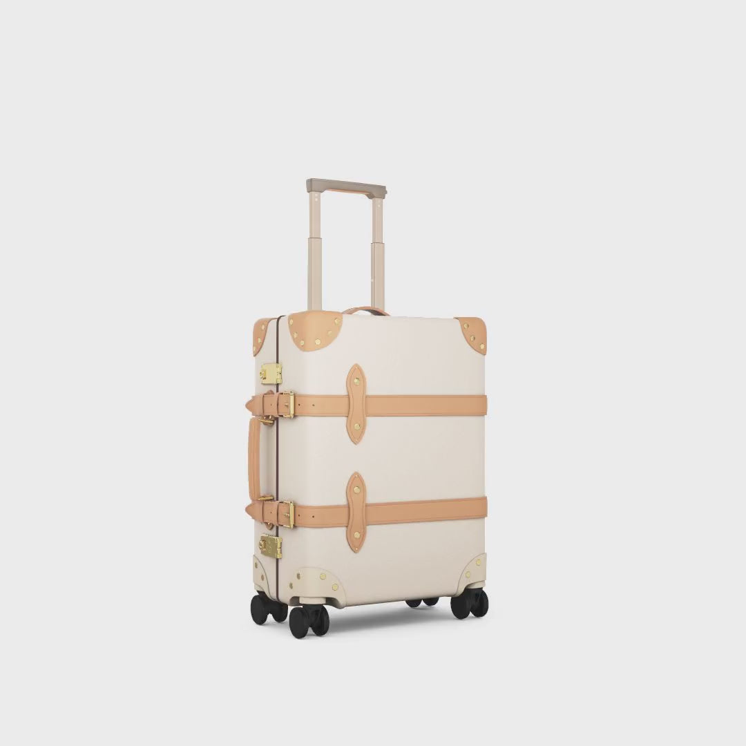 Safari · Carry-On - 4 Wheels | Ivory/Natural/Gold