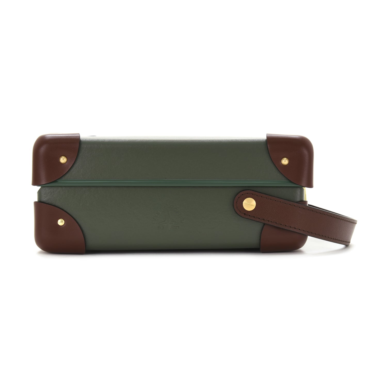 Centenary · 3-Slot Watch Case | Green/Brown - GLOBE-TROTTER