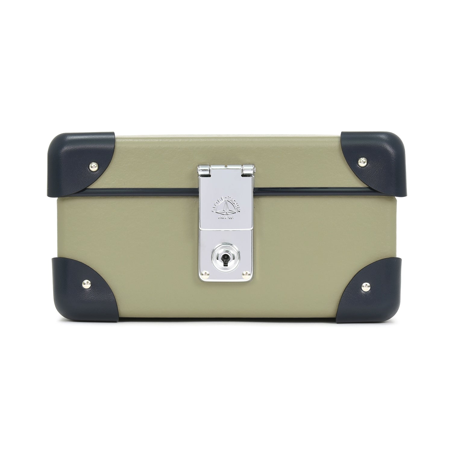 Centenary · 3-Slot Watch Case | Olive/Navy/Chrome - GLOBE-TROTTER