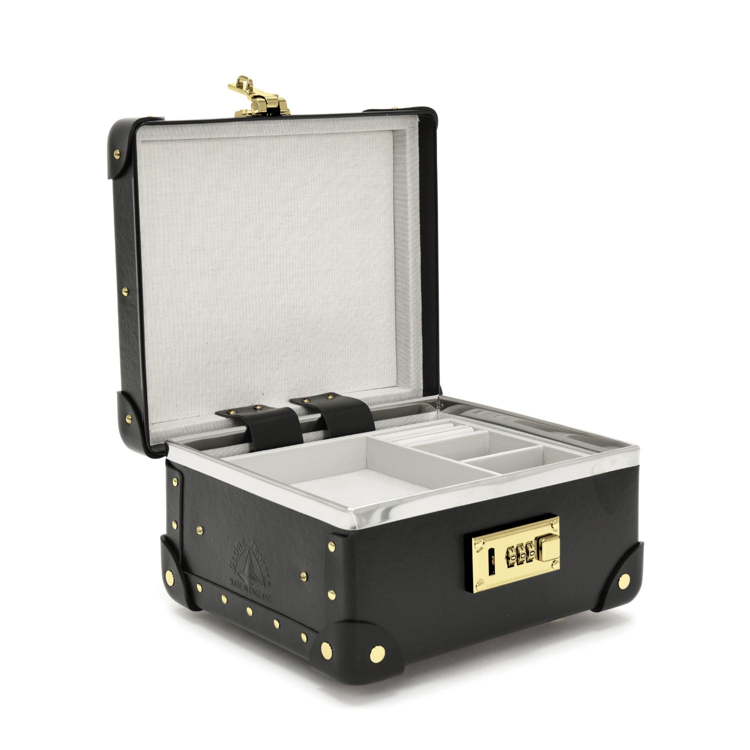 Centenary · Jewellery Case | Black/Black/Gold - GLOBE-TROTTER