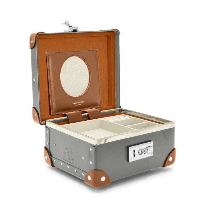 Centenary · Jewellery Case | Grey/Caramel - GLOBE-TROTTER