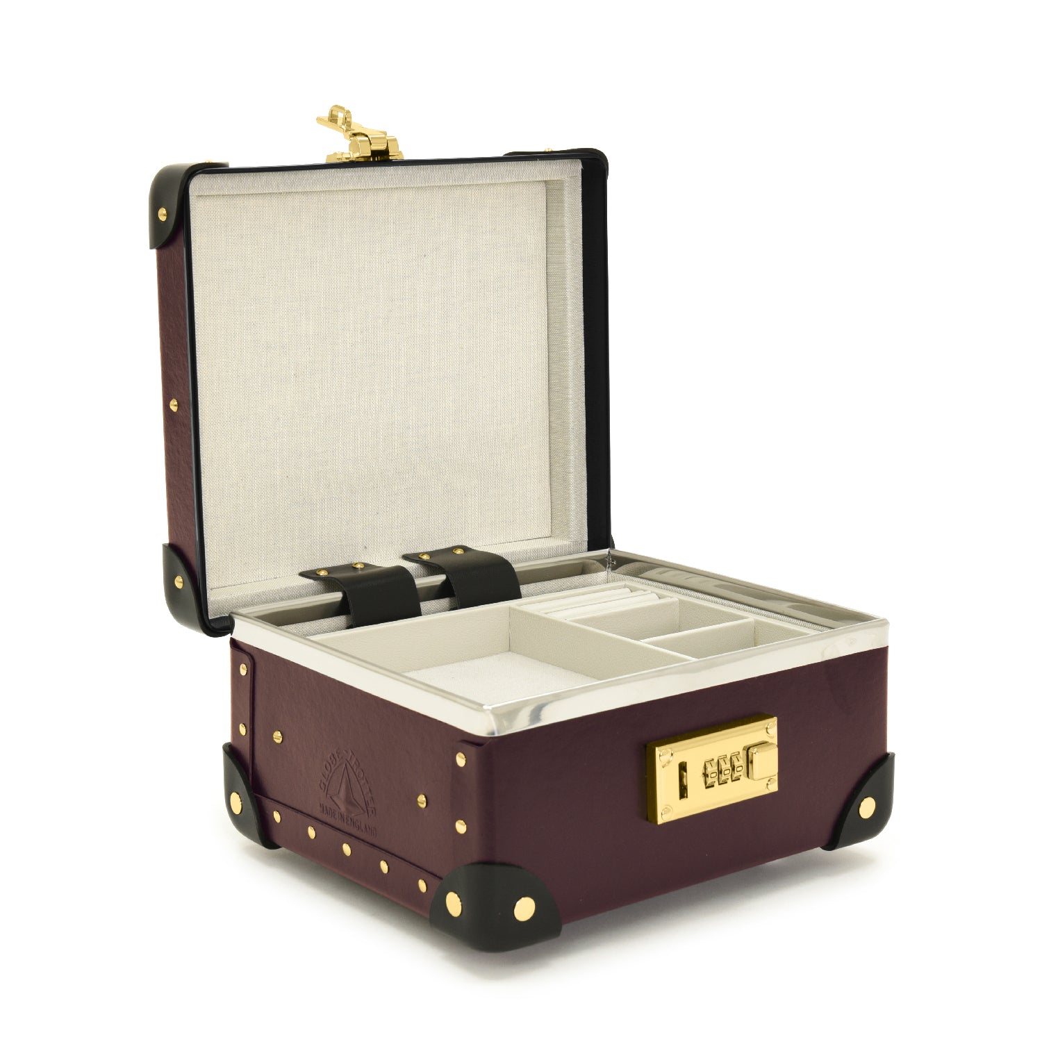 Centenary · Jewellery Case | Oxblood/Black - GLOBE-TROTTER