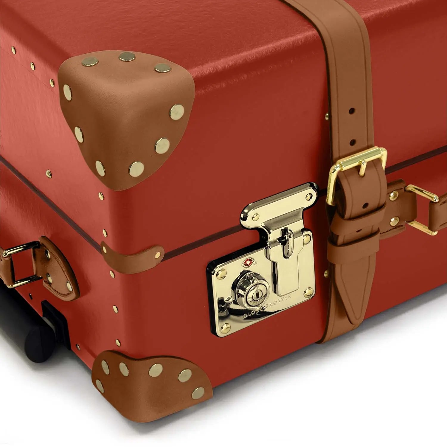 Centenary · Medium Check-In - 4 Wheels | Red/Caramel - GLOBE-TROTTER