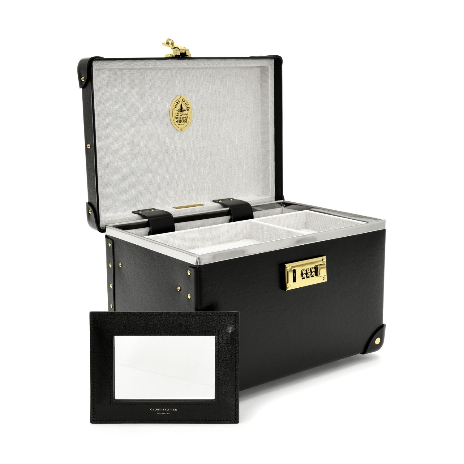 Centenary · Vanity Case | Black/Black/Gold - GLOBE-TROTTER