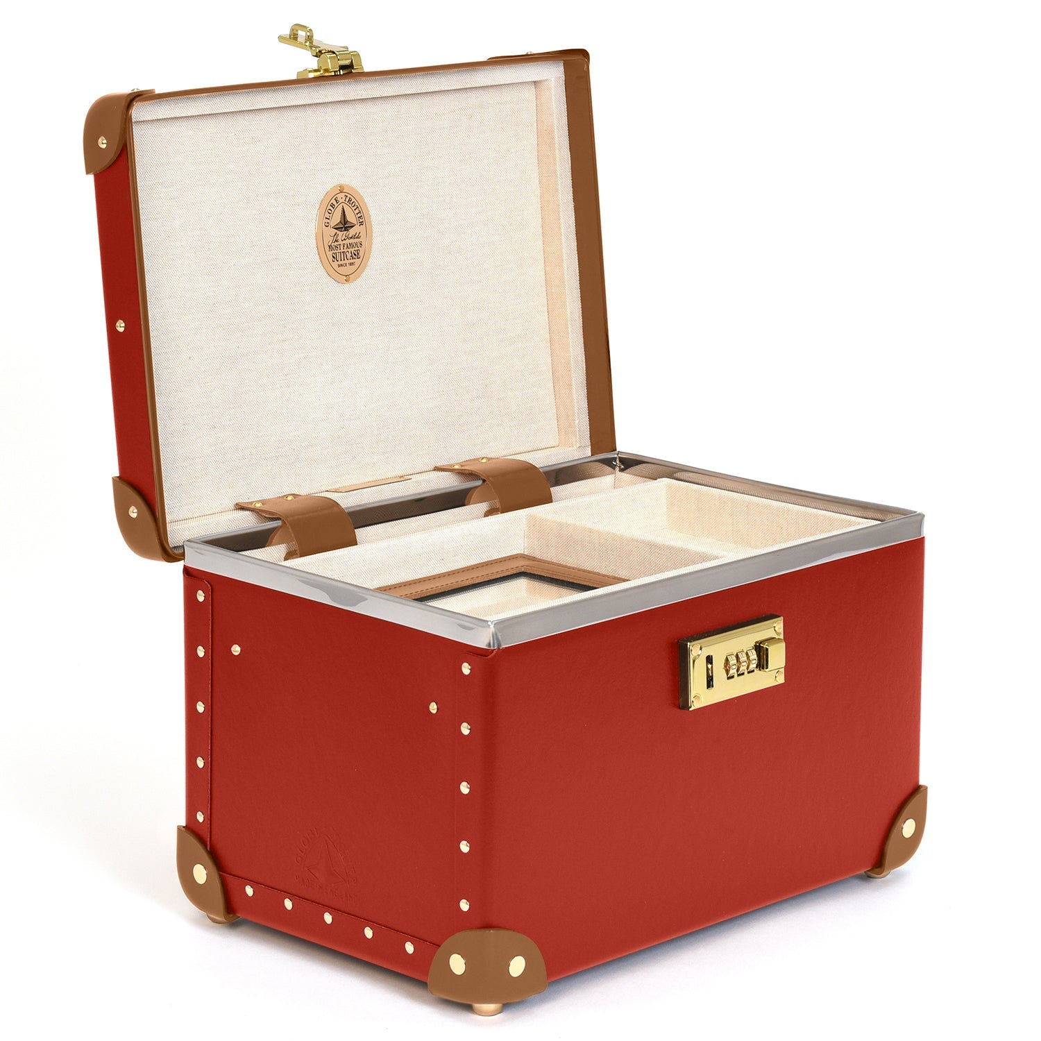 Centenary · Vanity Case | Red/Caramel - GLOBE-TROTTER