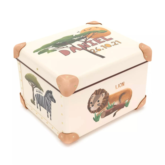 Occasions · Custom Children's Keepsake Box | Safari - Ivory/Natural - GLOBE-TROTTER