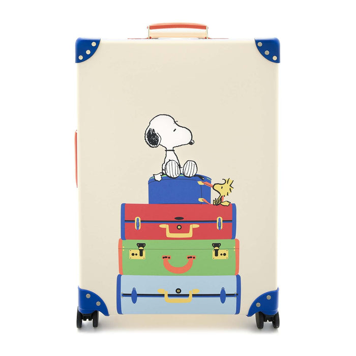 Peanuts · Large Check-In - 4 Wheels | Ivory/Blue - GLOBE-TROTTER