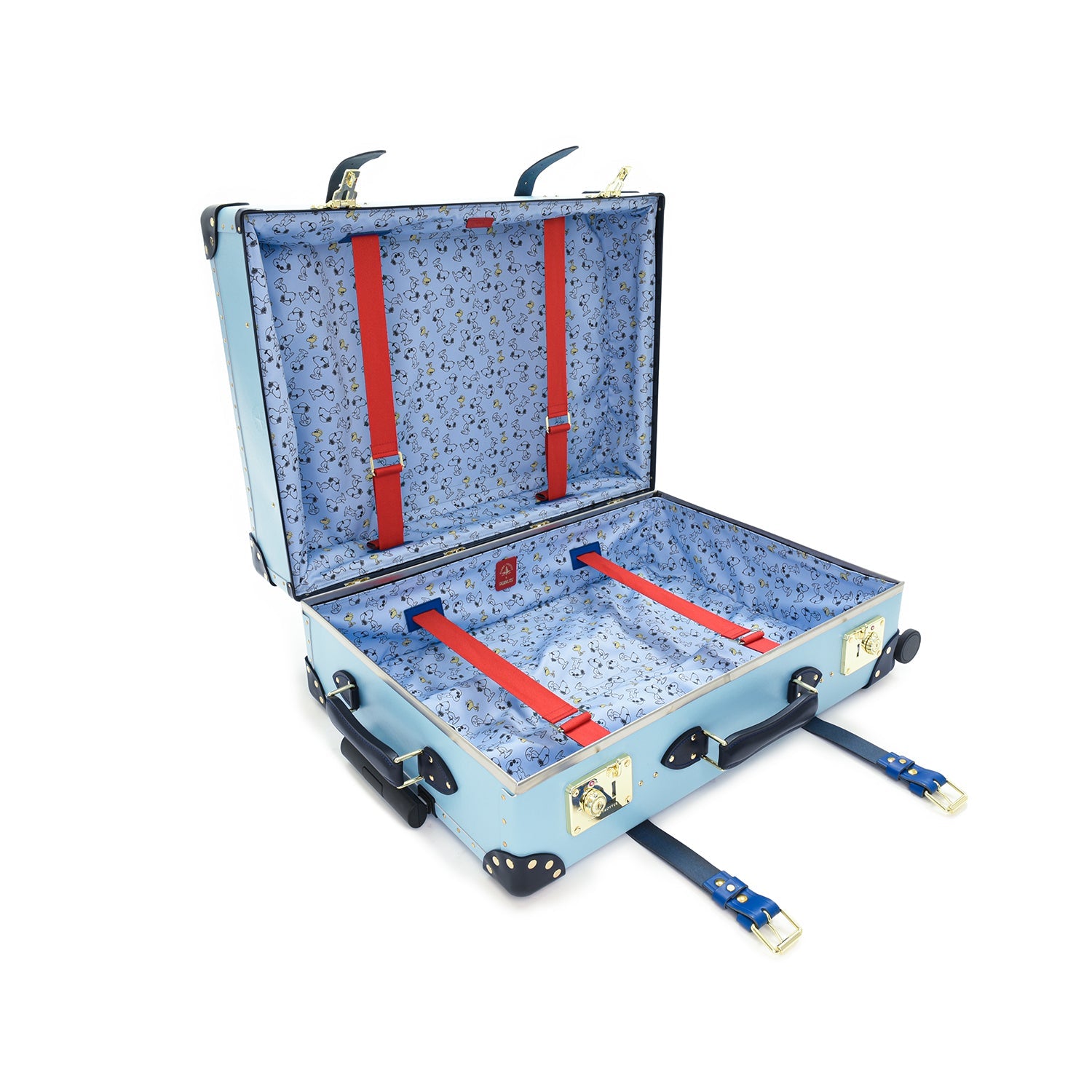 Peanuts · Large Check-In - 4 Wheels | Linus Blue/Red - GLOBE-TROTTER