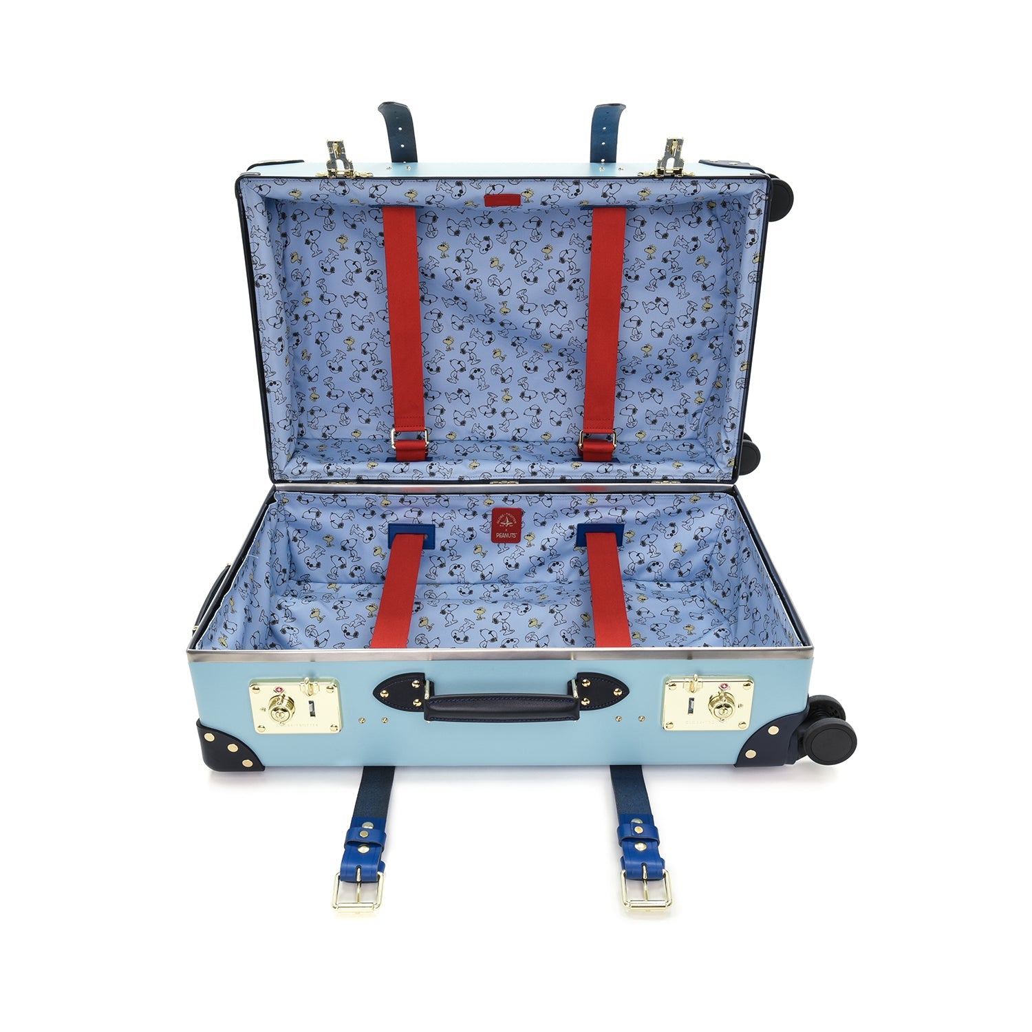 Peanuts · Medium Check-In - 4 Wheels | Linus Blue/Red - GLOBE-TROTTER