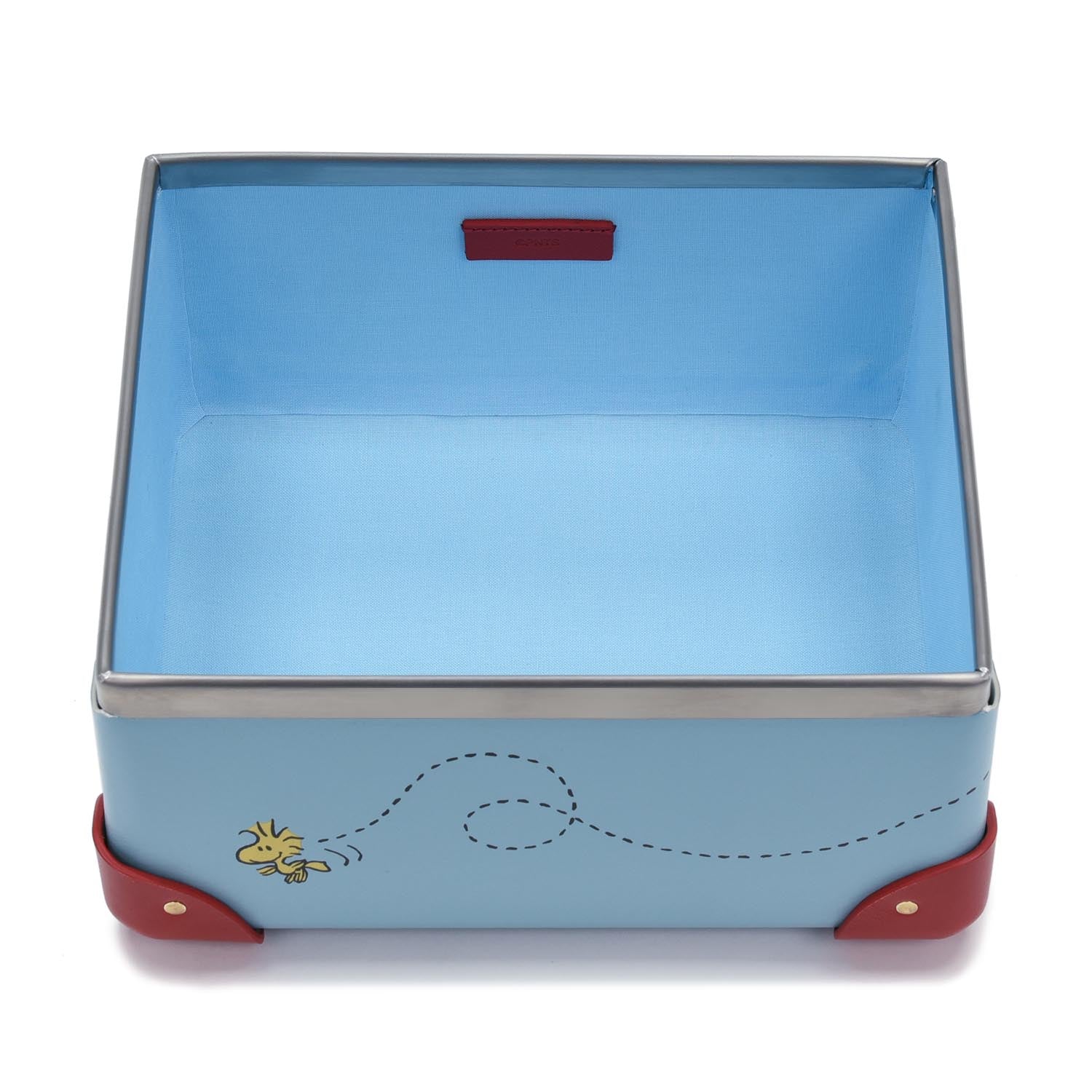 Peanuts · Small Storage Box | Linus Blue/Red - GLOBE-TROTTER