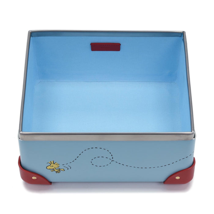 Peanuts · Small Storage Box | Linus Blue/Red - GLOBE-TROTTER