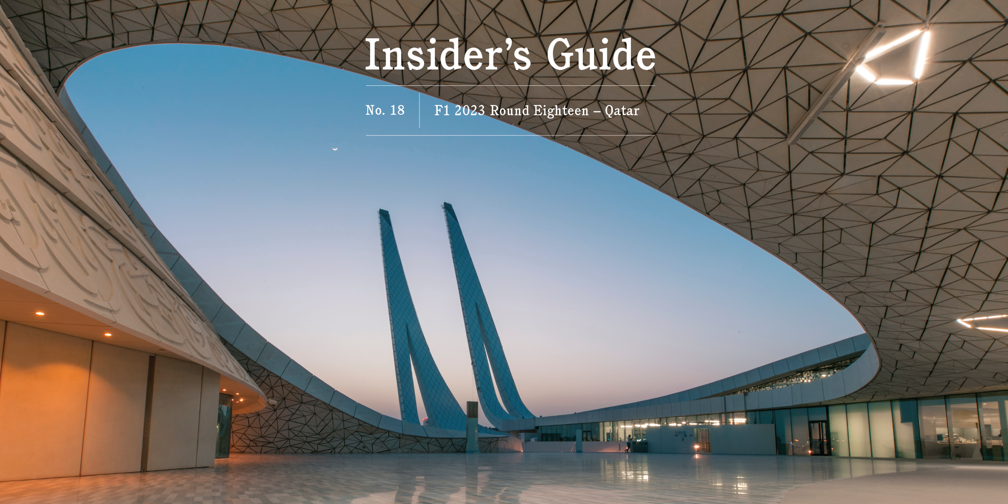 F1 2023 Insider's Guide No. 18 – Qatar - GLOBE-TROTTER