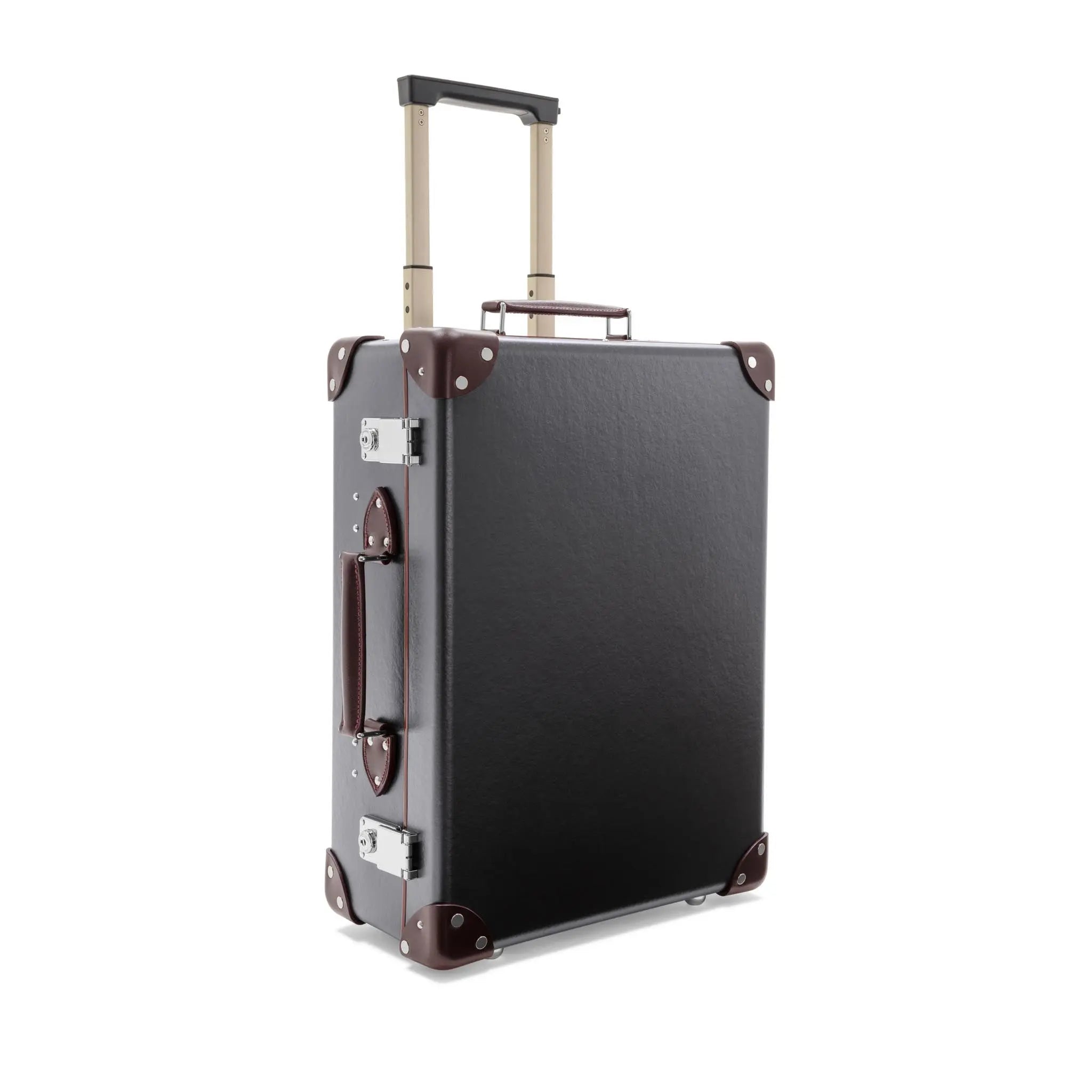 Centenary · Small Carry-On - 2 Wheels | Brown/Burgundy/Chrome - GLOBE-TROTTER