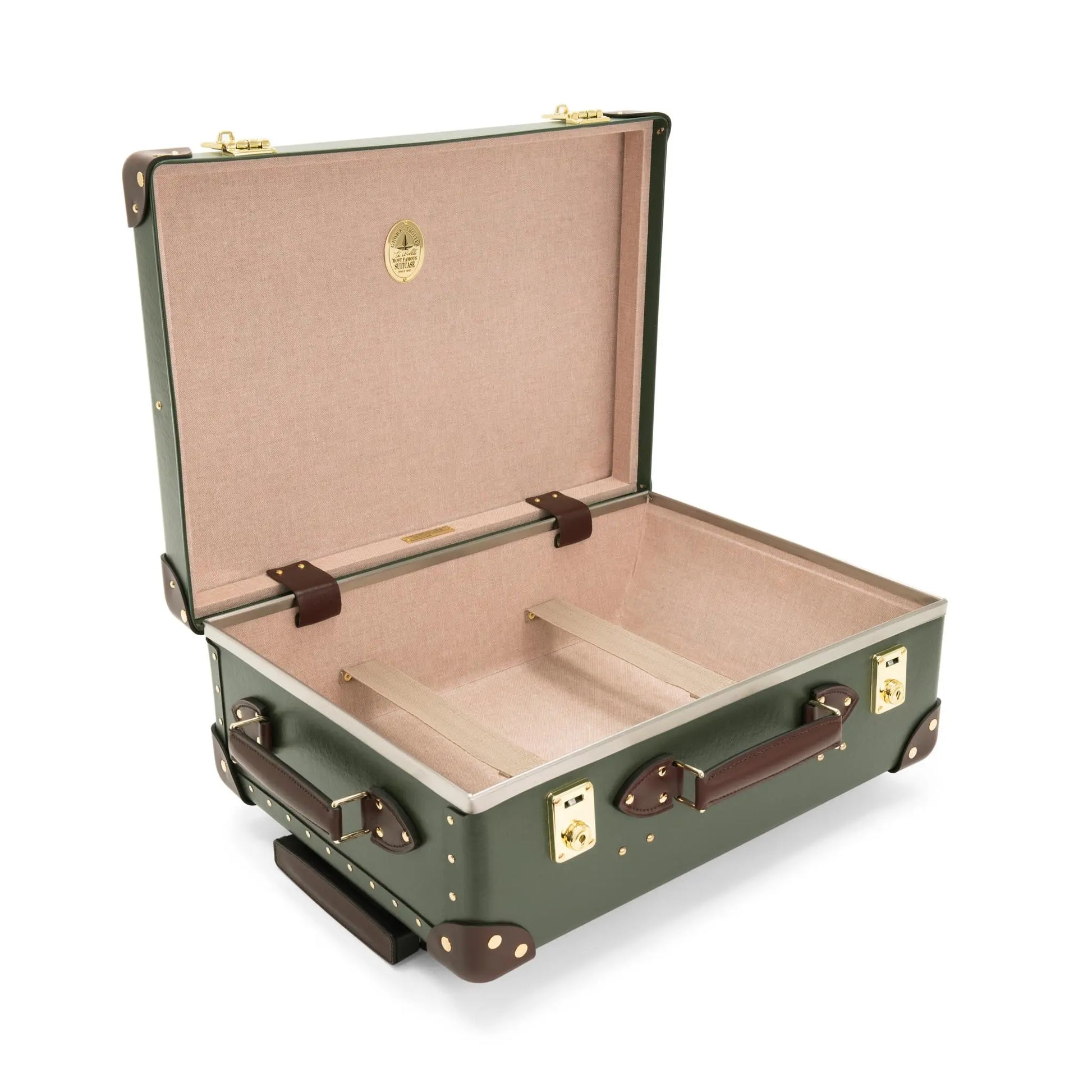 Centenary · Small Carry-On - 2 Wheels | Green/Brown/Gold - GLOBE-TROTTER