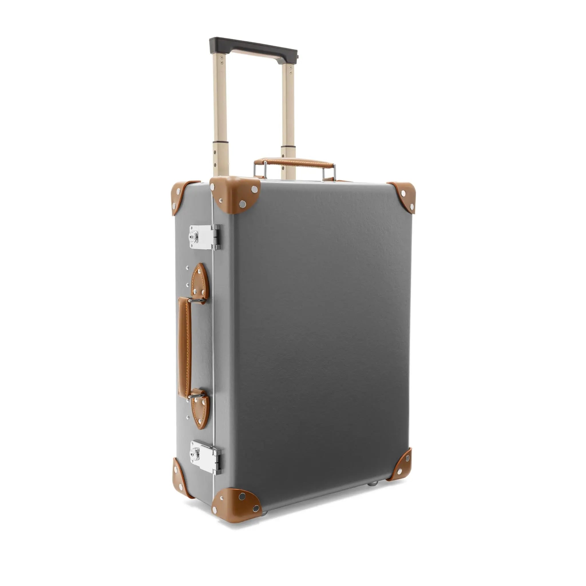 Centenary · Small Carry-On - 2 Wheels | Grey/Caramel/Chrome - GLOBE-TROTTER