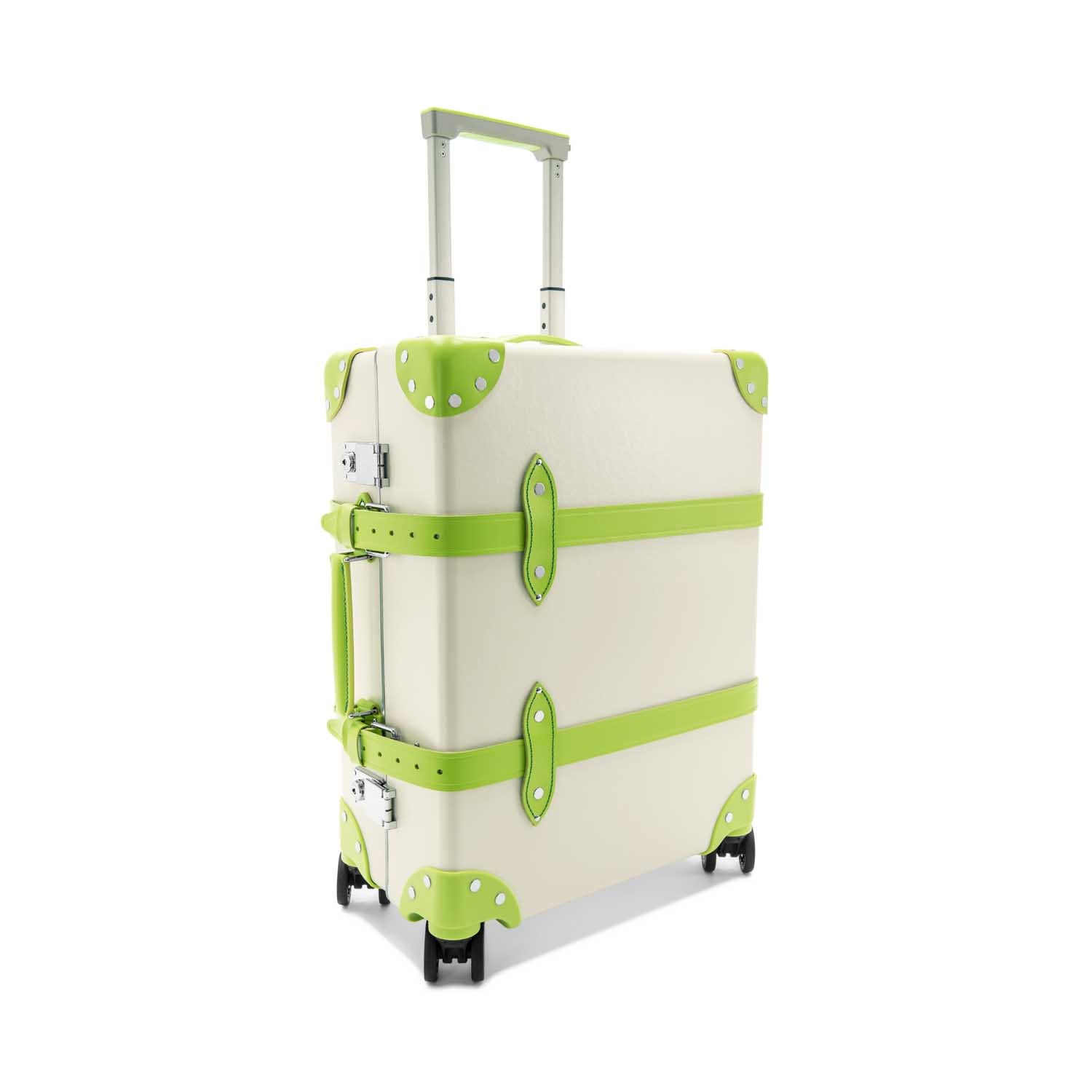 Pop Colour · Carry-On - 4 Wheels | Ivory/Parrot Green/Chrome