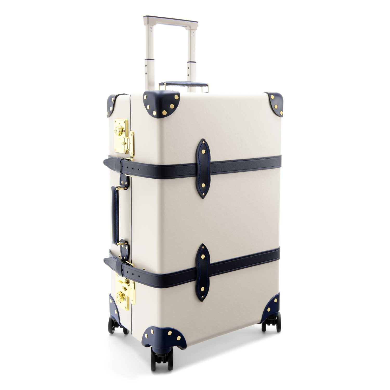 Centenary · Medium Check-In - 4 Wheels | Ivory/Navy/Brass