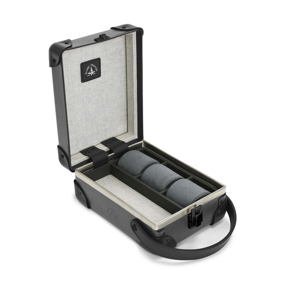 Centenary · 3-Slot Watch Case | Charcoal/Black/Black – first image
