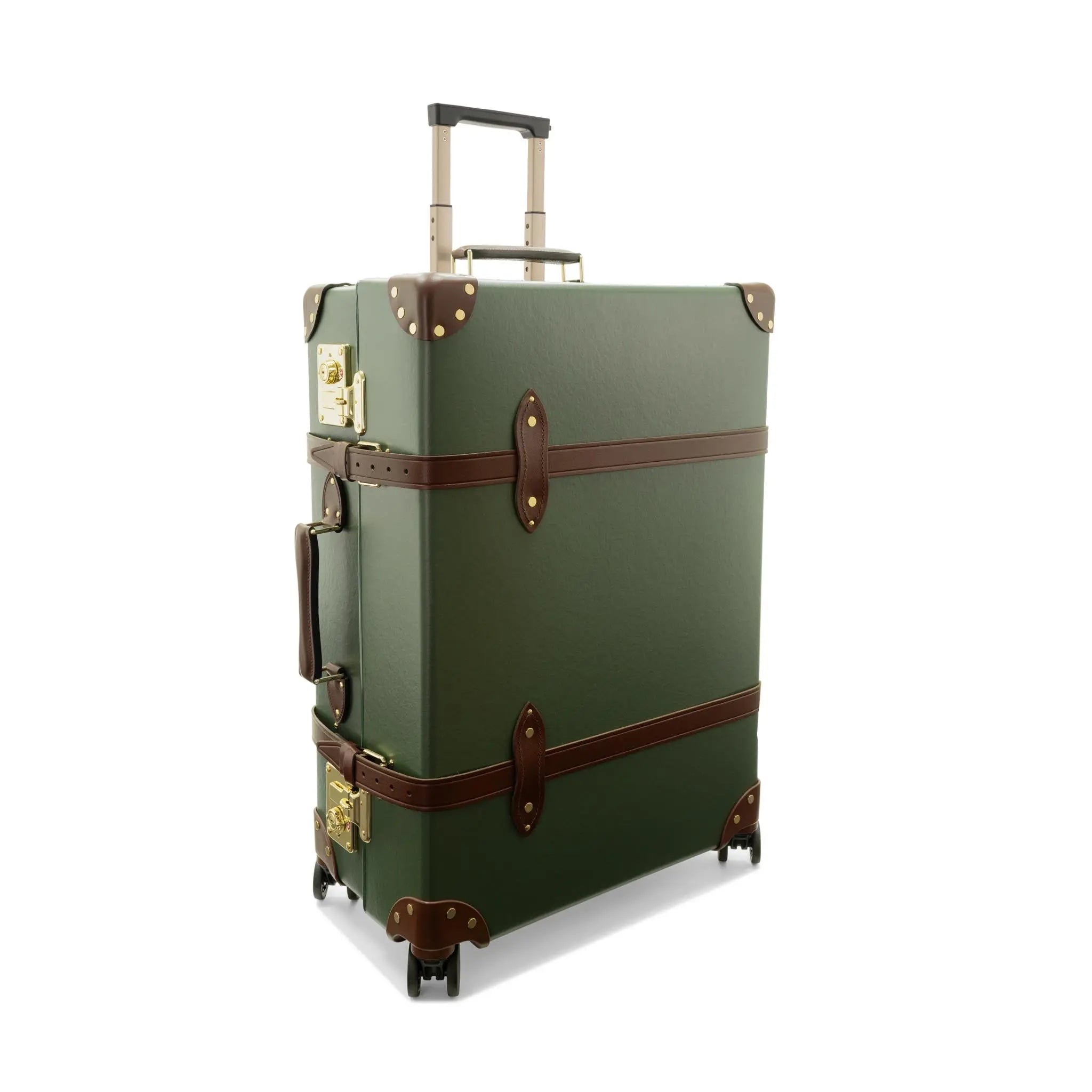 New - Centenary · Large Check-In - 4 Wheels | Green/Brown - GLOBE-TROTTER