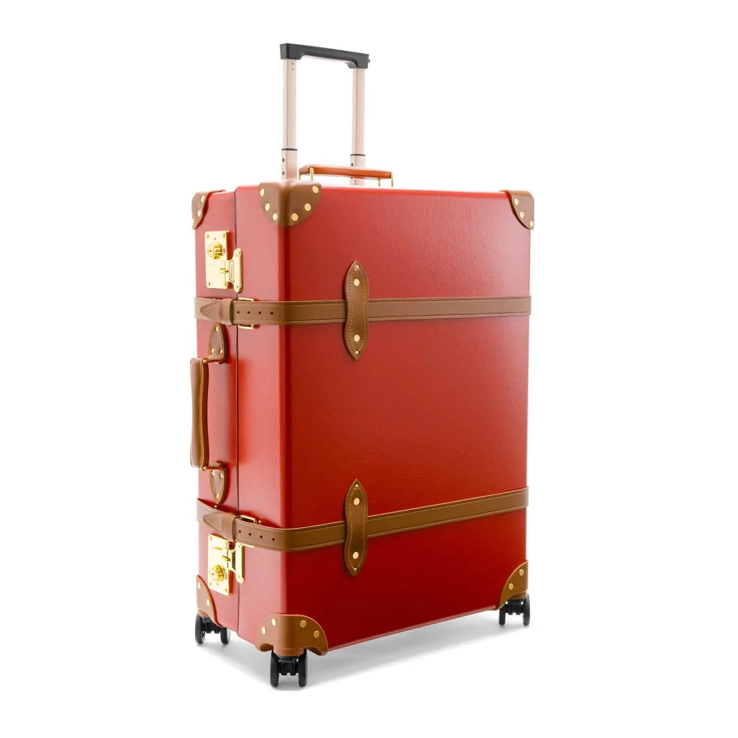 Centenary · Large Check-In - 4 Wheels | Red/Caramel - GLOBE-TROTTER