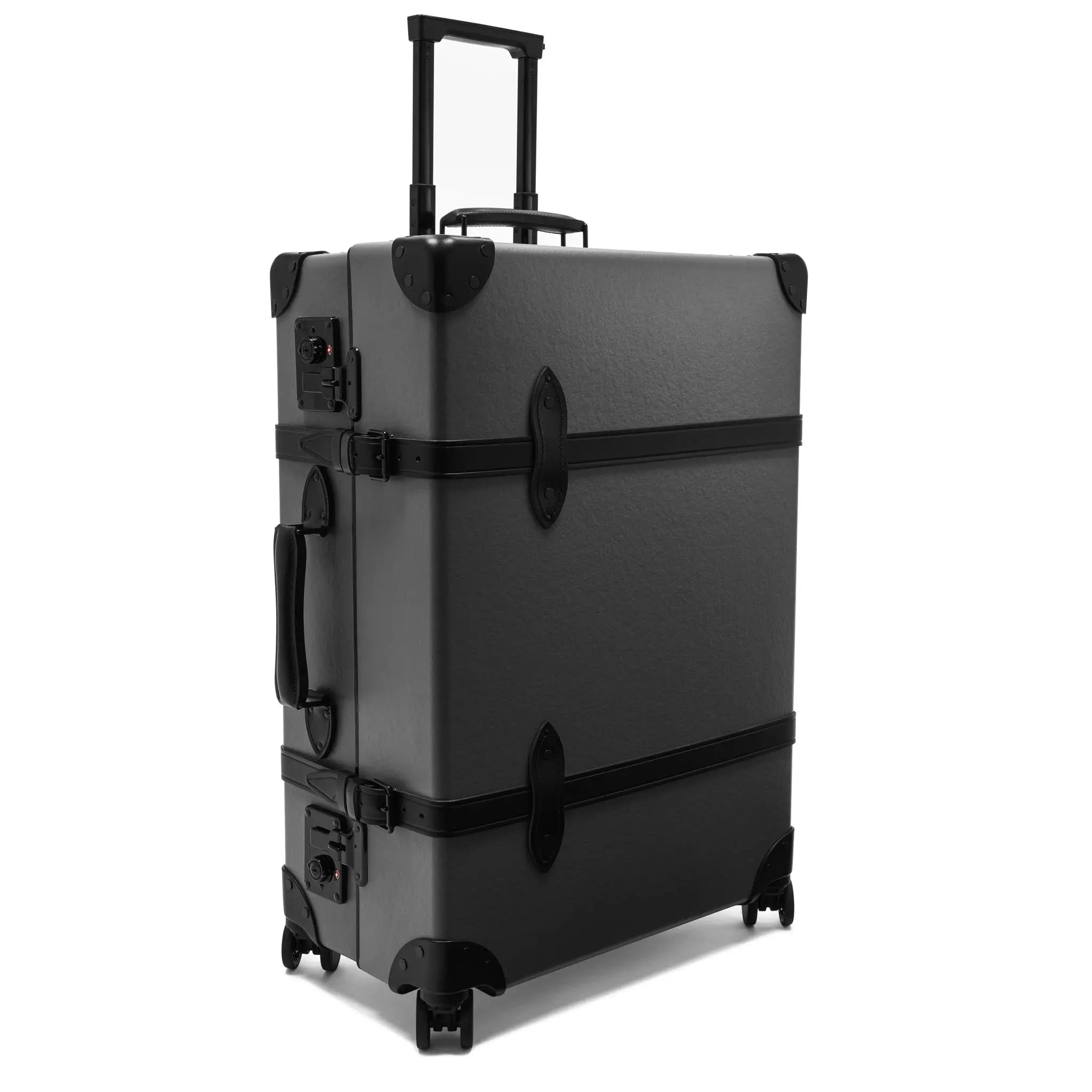 Centenary · Large Check-In - 4 Wheels | Charcoal/Black/Black - GLOBE-TROTTER