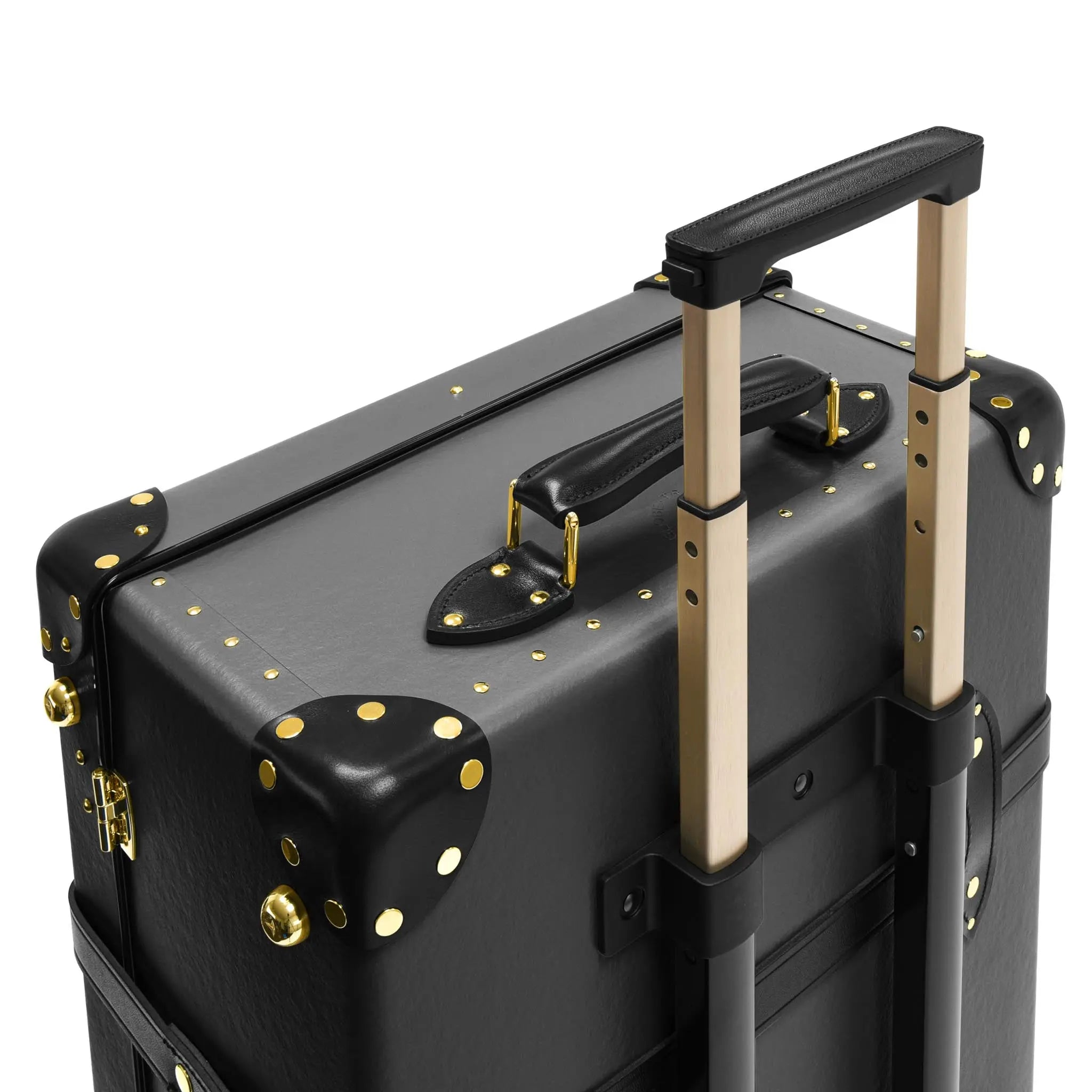 Centenary · Large Check-In - 2 Wheels | Charcoal/Black/Gold - GLOBE-TROTTER