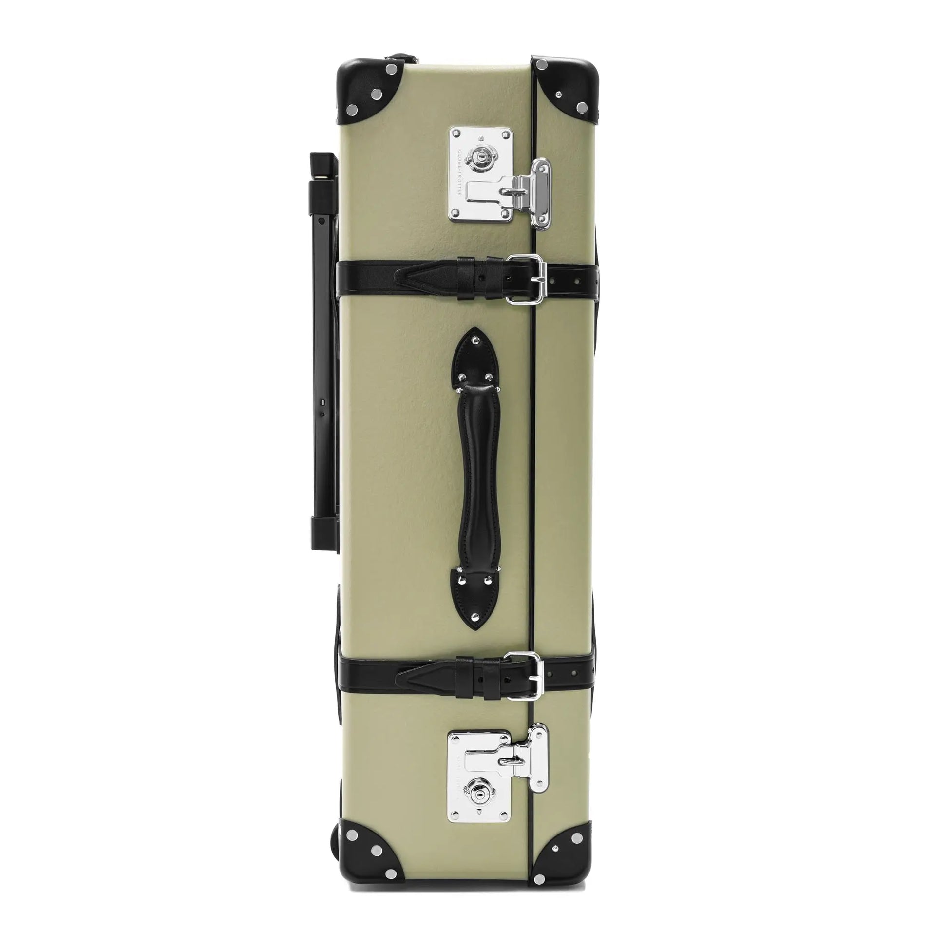 Centenary · Large Check-In - 2 Wheels | Olive/Black/Chrome - GLOBE-TROTTER