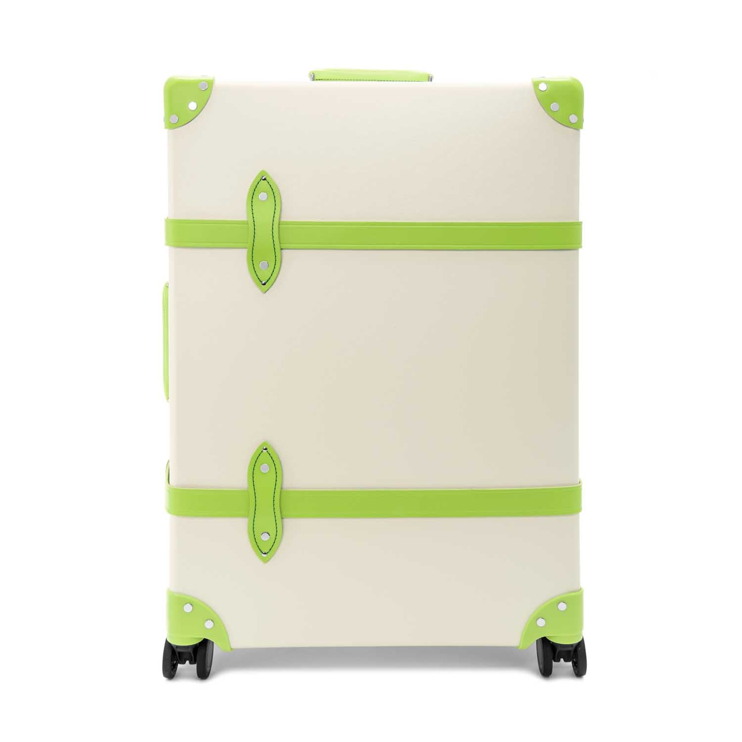 Centenary · Large Check-In - 4 Wheels | Ivory/Parrot Green/Chrome