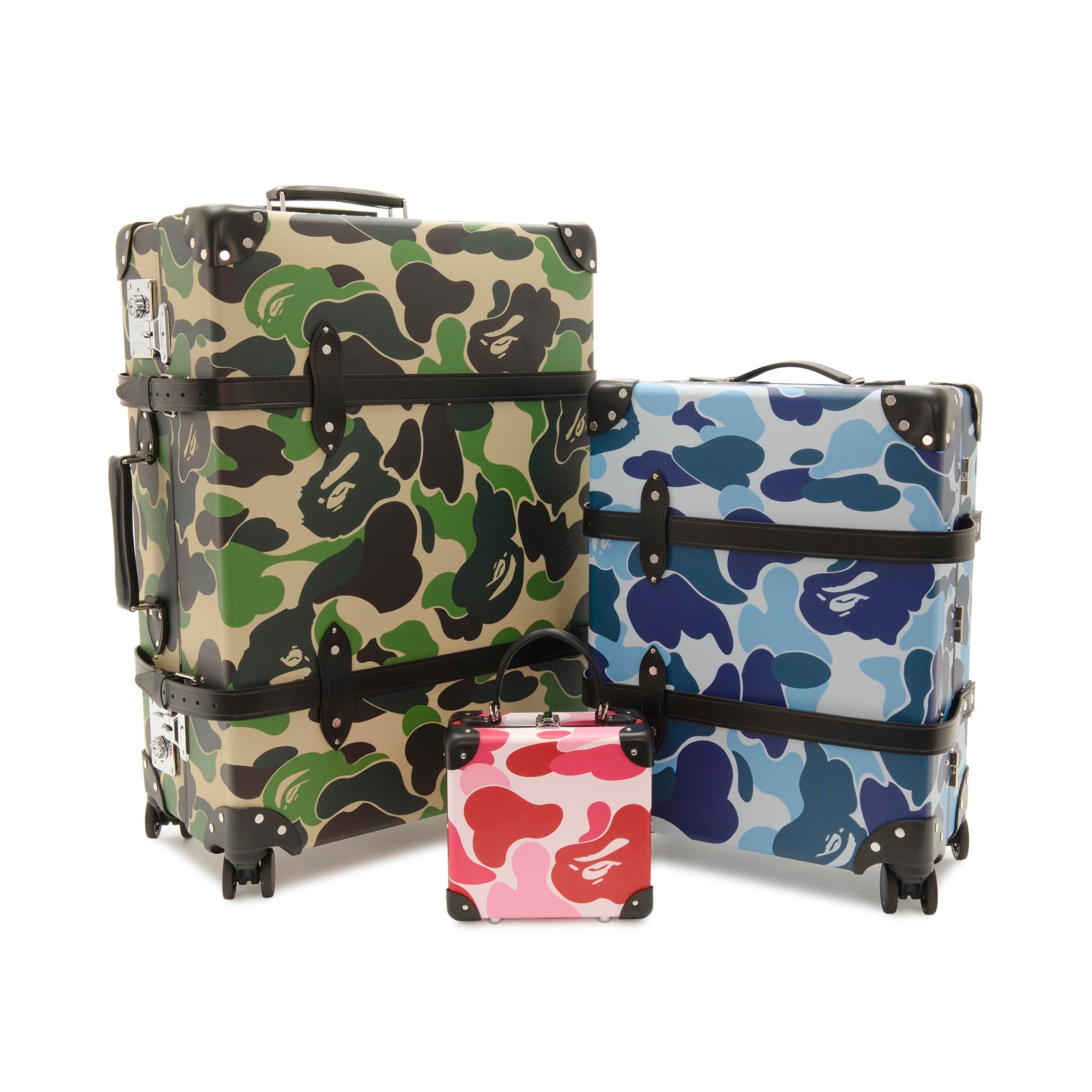 A BATHING APE® · Large Check-In - 4 Wheels | Green/Green/Chrome