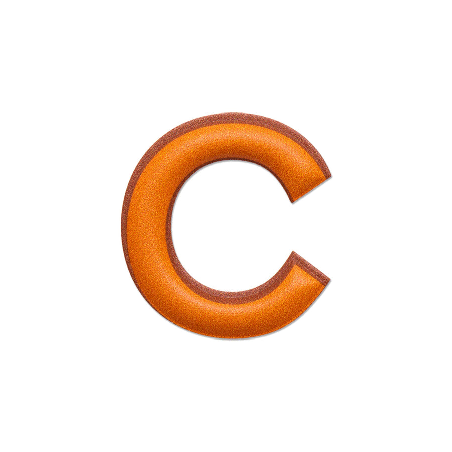 Alphabet · Leather Sticker | Orange/Brown | C – first image