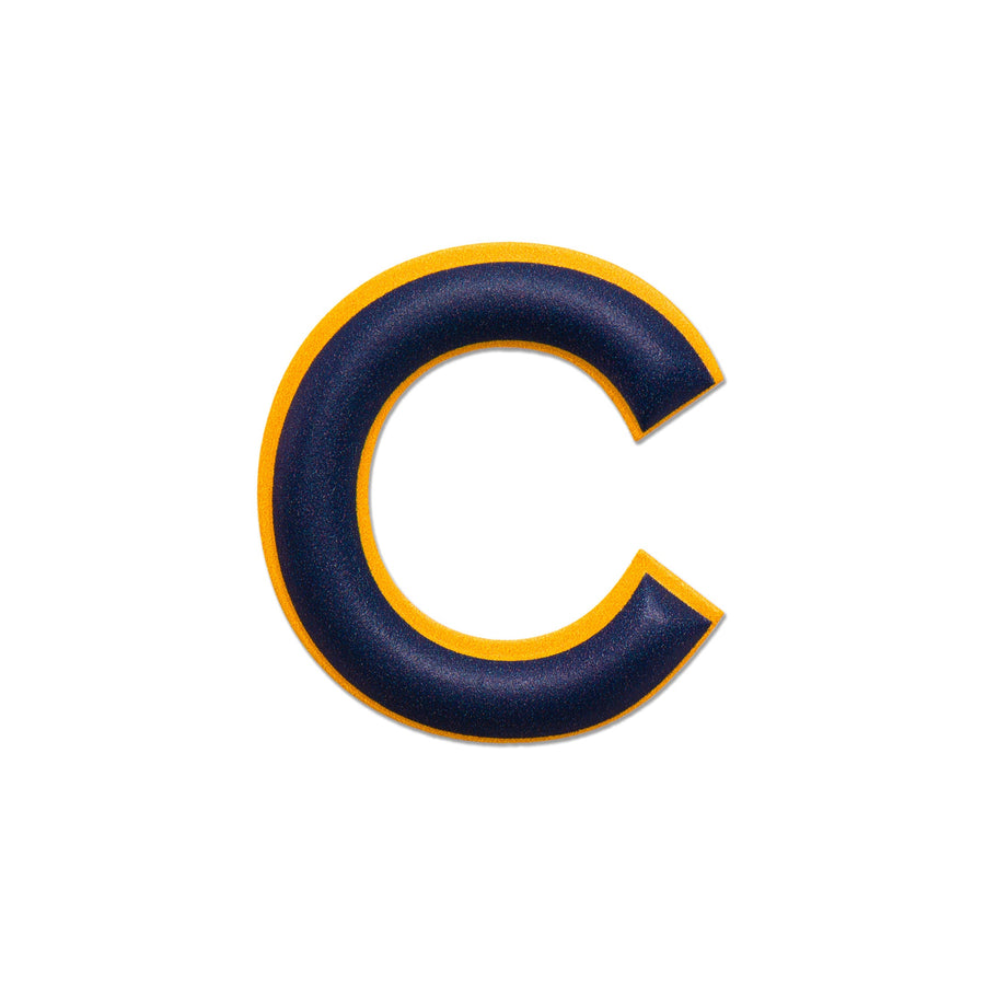 Alphabet · Leather Sticker | Yellow/Dark Blue | C – first image