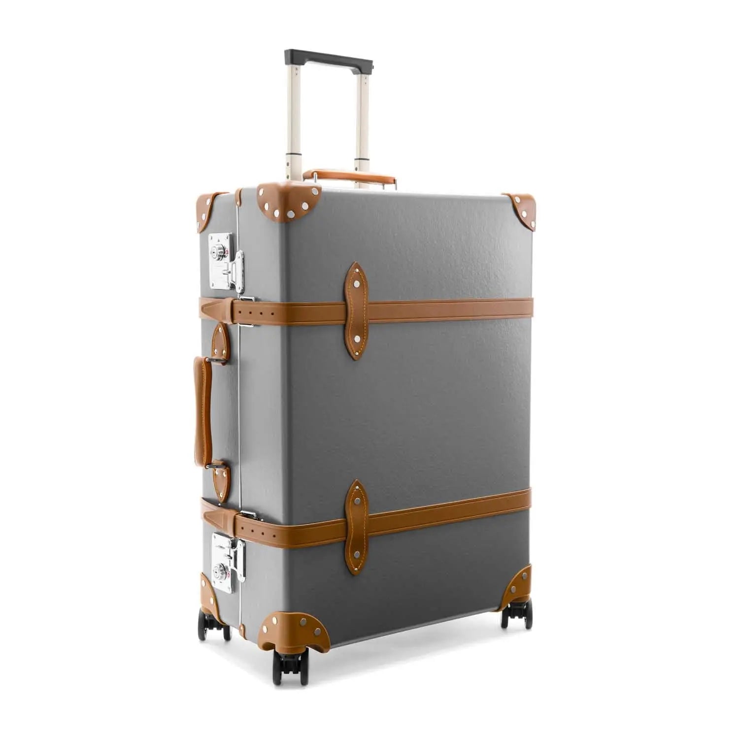 Centenary · Large Check-In - 4 Wheels | Grey/Caramel - GLOBE-TROTTER