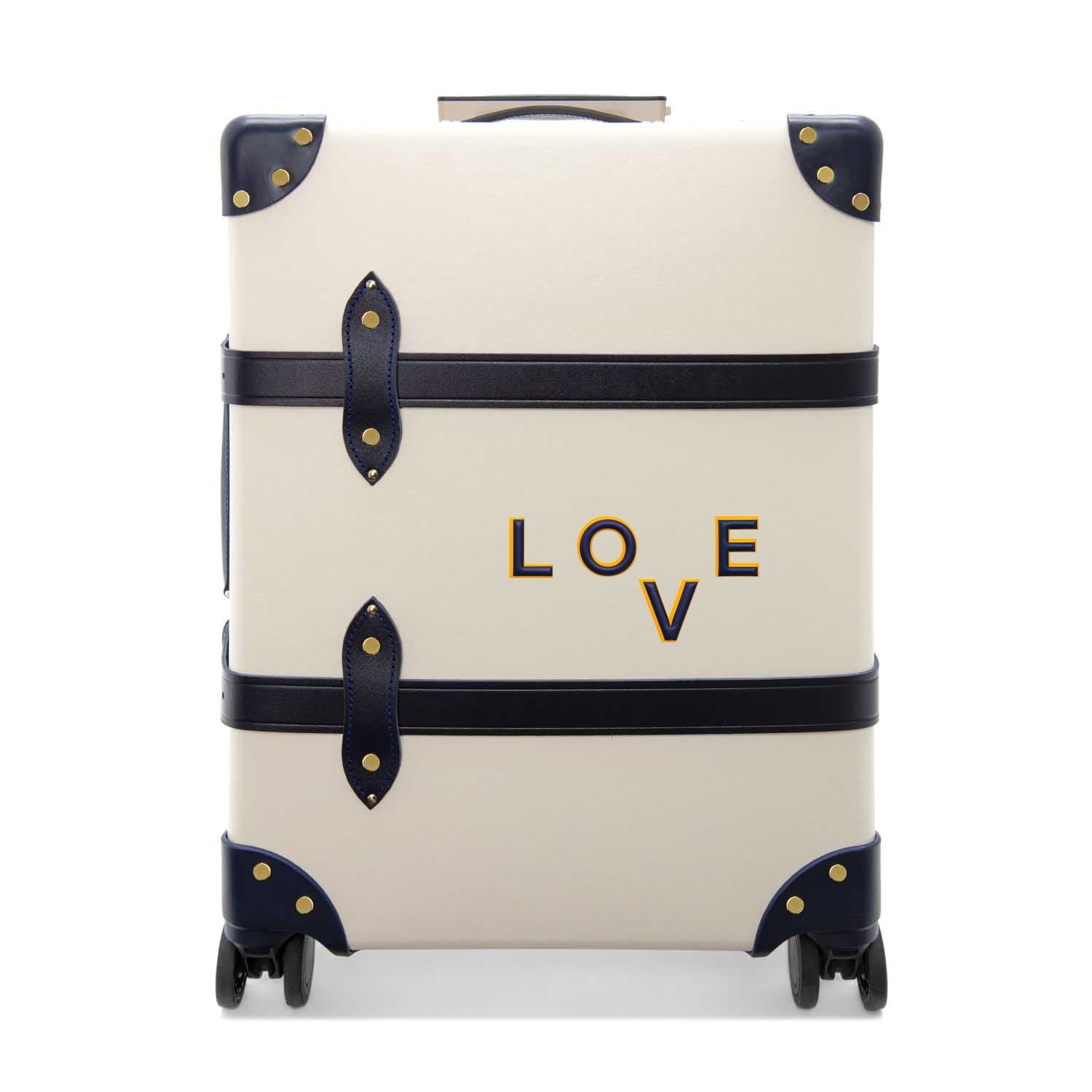 Alphabet · Leather Sticker | Yellow/Dark Blue | V