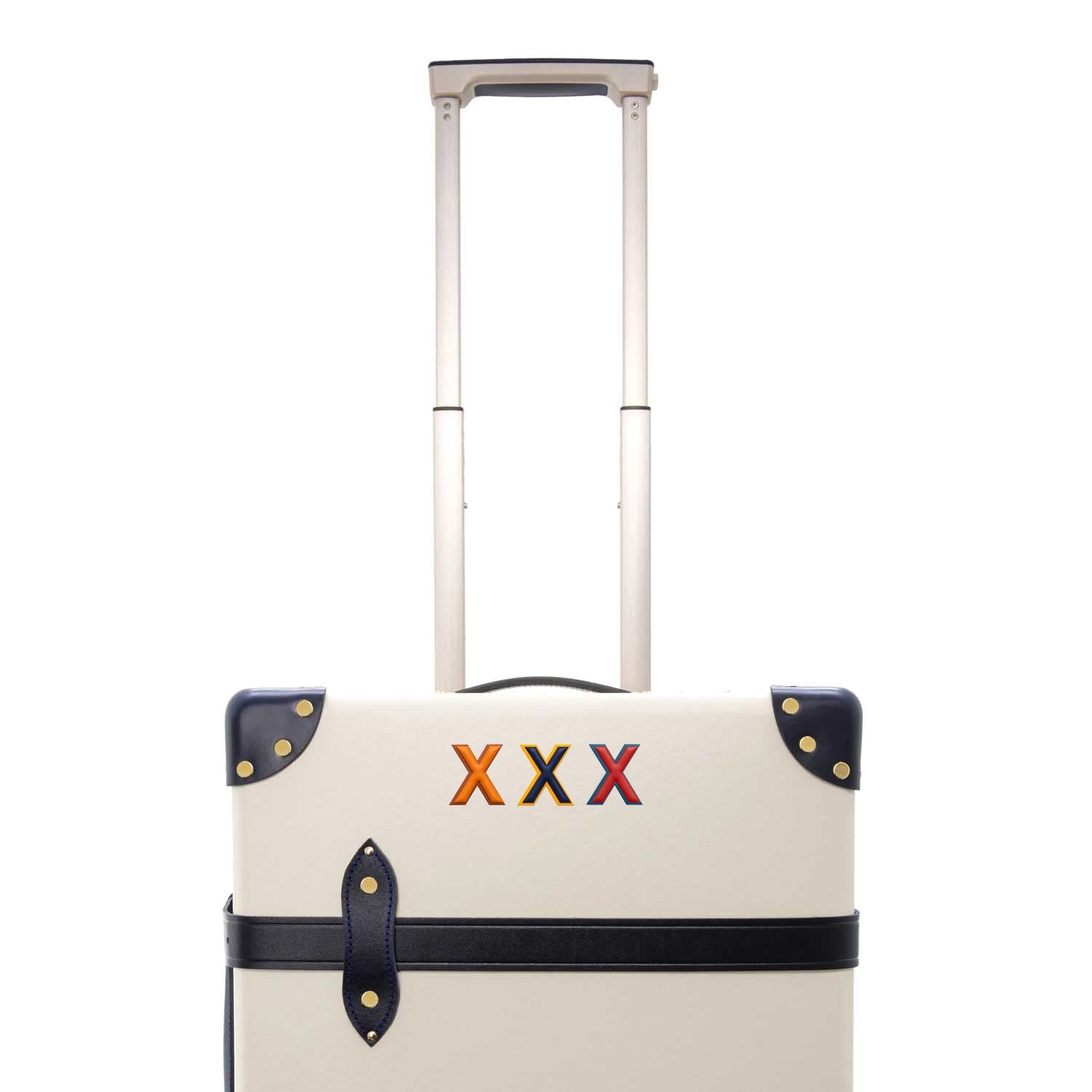 Alphabet · Leather Sticker | Red/Petrol Blue | X