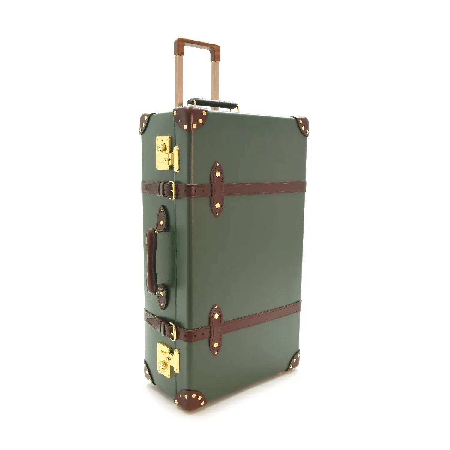New - Centenary · Large Check-In - 2 Wheels | Green/Brown - GLOBE-TROTTER