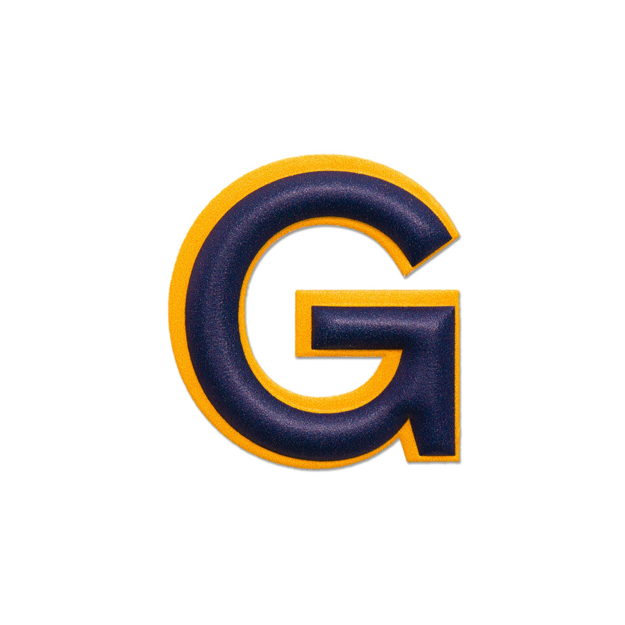Alphabet · Leather Sticker | Yellow/Dark Blue | G – first image